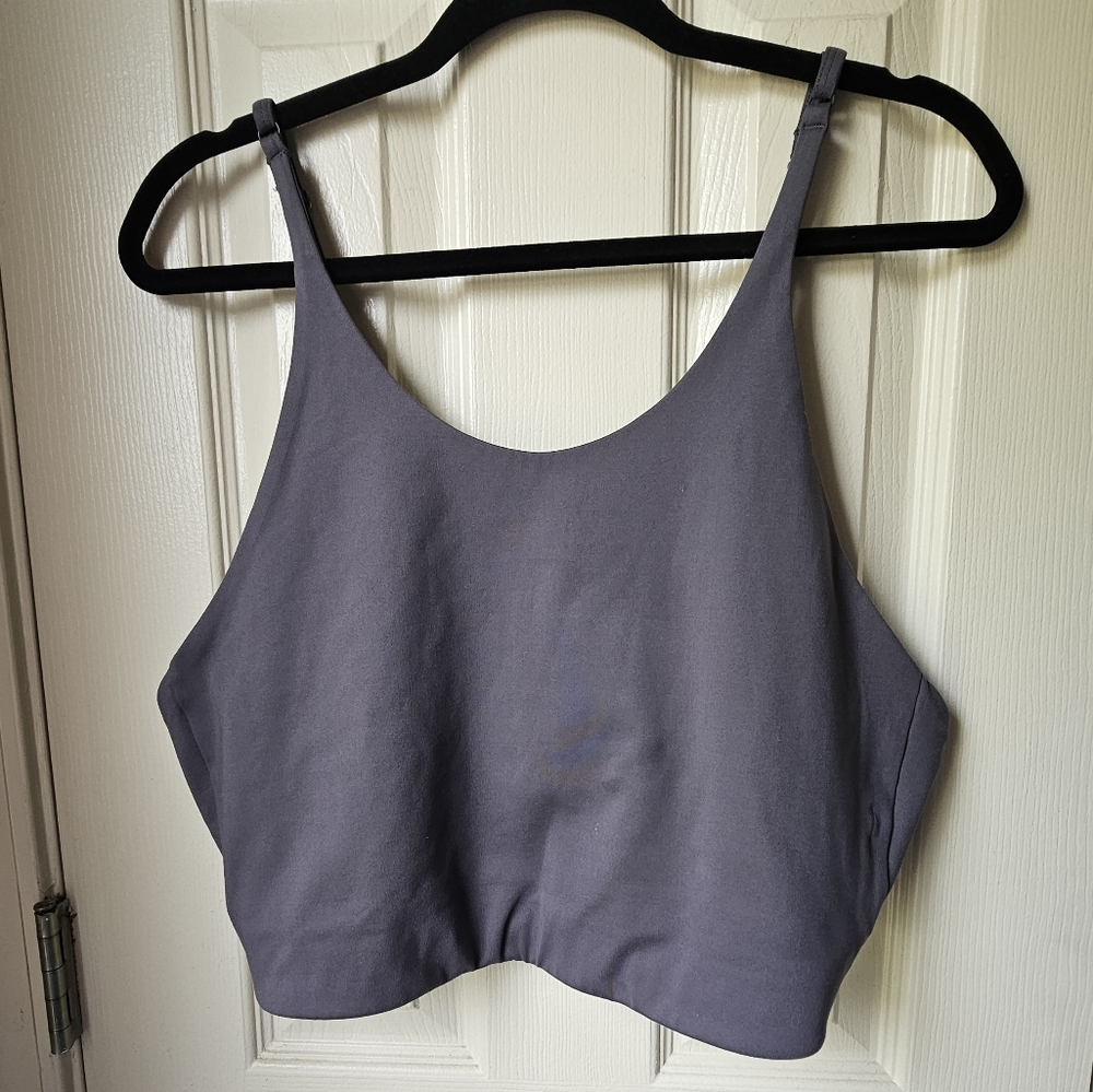 Girlfriend Collective Sports Bra XXL Adjustable Multi High Neck Purple Minimal